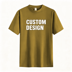 Camiseta de Algodón Verde de Manga Corta para Hombre, Diseño Personalizado, Cuello Redondo, Corte Regular Informal, Logotipo Estampado en la Parte Delantera, Tejido Jersey Ecológico - Product Image 6