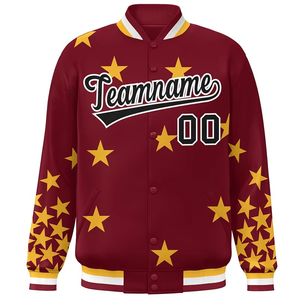 Manufacturer direct sale casual university winter sports jacket high quality wool customizable baseball design zipp - Product Image 3