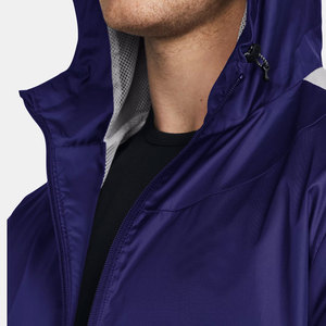 Blouson bomber coupe-vent pour homme, color-block gris et noir, fermeture éclair sur le devant, style sportif, idéal pour l'automne - Product Image 5