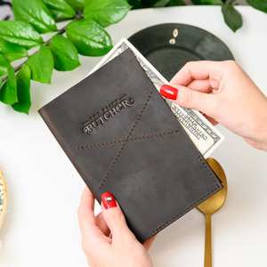 Tarjetero de Cuero Genuino de Grano Completo, Hecho a Mano, Resistente al Agua, de Lujo, Calidad Premium, Personalizable, LBH-0221 - Product Image 4