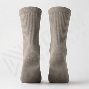 Crew <b>Socks</b> Geometric Pattern Breathable Polyester Spandex <b>Running</b> Athletic <b>Socks</b> for Adults Autumn Wear - Product Image 2