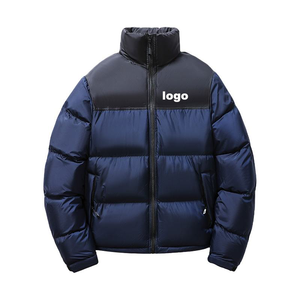 Winter Men's Casual Stand Collar <b>Plus</b> <b>Size</b> <b>Waterproof</b> Windproof Zipper Knitted Bomber Puffer <b>Jackets</b> Wool Liner OEM High-quality - Product Image 6