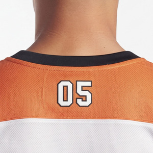 Maillot de hockey sur glace en mesh pour homme, manches longues, respirant, col en V, maillot de hockey OEM pour homme - Product Image 4