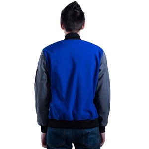 Fashion Varsity Jacket For <b>Men</b> With Slim Fit Design And Lightweight Wool Fabric - Product Image 3