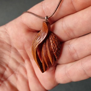 Collier en bois au design tendance et au style chic, finition lisse, prix usine en gros - Product Image 4