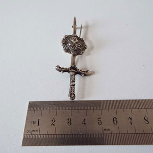 Broche de Plata de Ley Vintage con Diseño Celta para Kilt Escocés, Accesorio de Alta Calidad para Vestimenta - Product Image 5