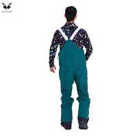 Pantalons de ski imperméables et coupe-vent pour hommes de qualité supérieure, respirants, tendance, avec bretelles réglables, taille élastique, séchage rapide