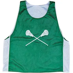 Custom Made Lacrosse ย้อนกลับ,Pinnies ลาครอสตาข่ายโพลีเอสเตอร์100%