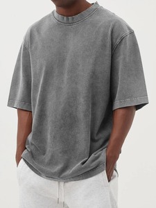 <b>Men</b> Oversized Classic Street Wear Custom Style Fashion Loose Size 100% Cotton Acid Wash Plain <b>Pink</b> t-<b>Shirt</b> Summer Fashion - Product Image 5