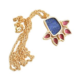 Collier minimaliste plaqué or avec pendentif fait main, bijoux de mode pour femmes, vente en gros pour l'exportation - Product Image 6