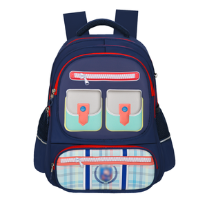 กระเป๋าเป้นักเรียนหลักกันน้ำทนทานสไตล์น่ารักสีสันสดใสปรับแต่งโลโก้ได้ลายตัวอักษรใช้ได้ทั้งชายและหญิง - Product Image 5