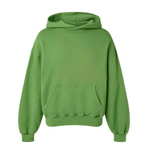 Sudadera con Capucha Extra Grande Verde para Hombre, Informal, de Color Sólido, con Bolsillo, Manga Larga, Forro Polar Transpirable, Ropa de Invierno - Product Image 6