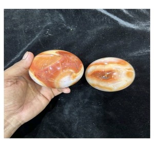 Natural Carnelian Quartz Crystal Ball Through-Carved Agate Gemstone <b>Fairy</b> Theme Home Decor <b>Gift</b> - Product Image 2