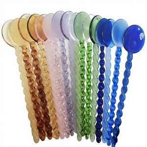 Cucharas de Vidrio Borosilicato Redondas Pequeñas, Disponibles en Varios Colores, para Fiestas, Hogar y Regalos, Venta al Por Mayor - Product Image 1