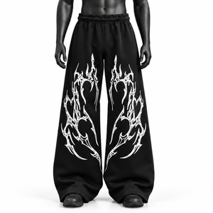 Wholesale Custom Graphic Print Heavyweight Sweatpants Y2K Streetwear Baggy <b>Joggers</b> <b>Men</b> Unisex Fleece Track Pants - Product Image 1
