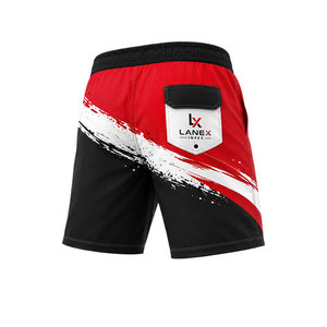Custom <b>Men</b> Graphic Board Shorts Quick Dry Beach Swim <b>Trunks</b> Red Black Abstract Print Surf Shorts Lightweight Water Sports Swim - Product Image 3