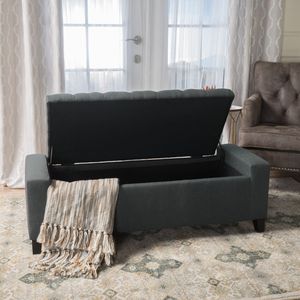 <b>Storage</b> Ottoman Stylish <b>Stool</b> with Hidden <b>Storage</b> Space for Home or Office Use - Product Image 5
