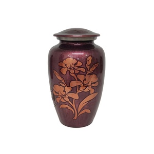Urna de cremación para adultos de aluminio de moda de alta calidad más vendida, suministros funerarios para cenizas conmemorativas del mejor fabricante de la India - Product Image 1