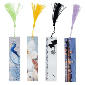 Custom DIY PET Sublimation Blanks with Tassels Bookmarks for Office Decor & Accessories Custom Plastic Bookmarks