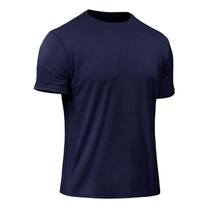 เสื้อยืดคอกลมแขนสั้นผ้าฝ้าย 100% สำหรับผู้ชาย พร้อมโลโก้สั่งทำ แห้งเร็ว ระบายอากาศได้ดี - Product Image 1
