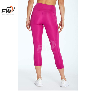 Pantalones de Yoga de Alta Calidad para Mujer, Leggings Transpirables, Deportivos, de Algodón y Bambú, Elásticos, para Gimnasio y Entrenamiento - Product Image 3