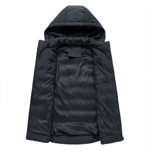 Gilet réversible imperméable pour homme, veste brillante, chaud et rembourré, avec logo personnalisé, vente en gros, design à capuche, style urbain - Product Image 2
