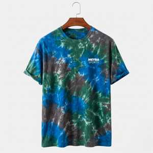 Camiseta de Hombre Estilo Vintage Tie Dye, Premium, Oversize, de Algodón, Casual, con Estampado Gráfico, para Verano, Corte Holgado, Moda Urbana - Product Image 4