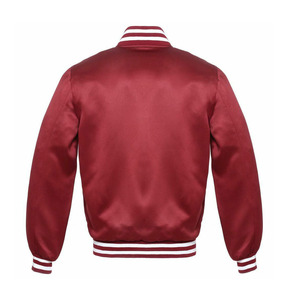 Custom Coated Double Color Patchwork Embroidered Stand Collar Waterproof Breathable <b>Varsity</b> <b>Jacket</b> College <b>Bomber</b> Flight for <b>Men</b> - Product Image 6