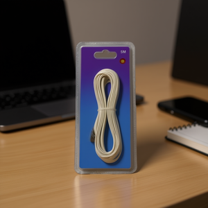 Nouveau câble téléphonique courbé de 5 mètres - Product Image 3