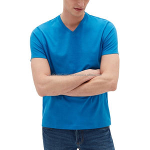 Camisetas Deportivas Lisas para Hombre OEM 2026, de Secado Rápido, Transpirables, Manga Larga, Cuello en V, 100% Algodón Tejido, Precio Bajo 2026 - Product Image 4