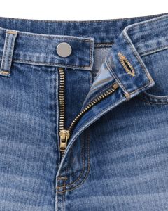 Shorts de Mezclilla Azul Claro Personalizados para Hombre, Shorts Vaqueros con Dobladillo, Corte Ajustado, Ropa Casual de Verano, Cierre con Botones, Fabricante Personalizado - Product Image 3