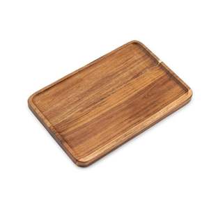 Plateau de service gigogne moderne en bois écologique pour petit-déjeuner et café, avec poignée, fait main, compatible lave-vaisselle - Product Image 4