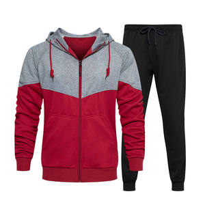 Conjunto deportivo informal que absorbe el sudor, conjunto de sudadera y pantalones deportivos para hombre, conjunto deportivo 100% algodón de Pakistán - Product Image 1
