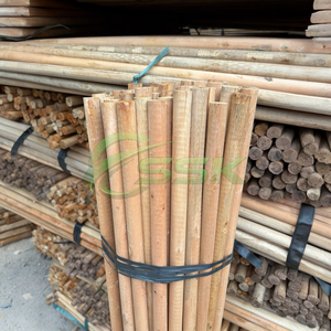 Vietnamese Natural Wood Portable Toilet Pipe <b>Mop</b> Broom with Wooden Handles Eco-Friendly Lightweight Design - Product Image 2