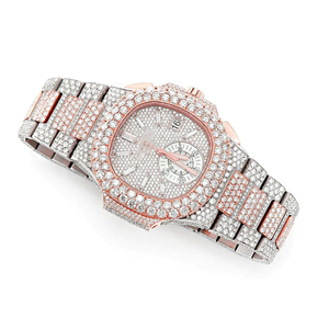 Diamante probador aprobado Moissanite reloj | VVS lujo helado esqueleto al por mayor - Product Image 4