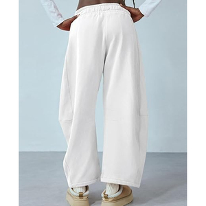 <b>Women</b> Baggy <b>Trousers</b> Wide Leg Sweatpants Streetwear Loose Fit Pants Custom Embroidery Printing Logo OEM Supplier - Product Image 2