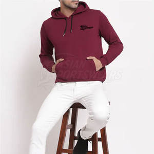 Vêtements de sport d'hiver pour hommes, sweat à capuche épais en molleton, couleur unie, taille plus, sweat à capuche de sport pour hommes - Product Image 4