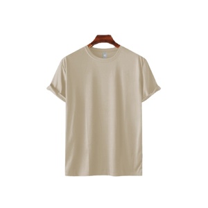 T-shirt surdimensionné avec logo personnalisé d'usine T-shirt pour hommes en coton à manches courtes et à épaules tombantes T-shirt épais vierge - Product Image 2