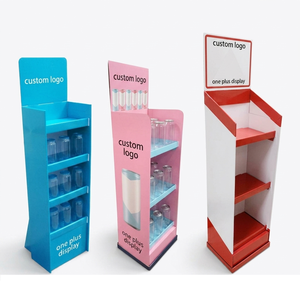 Cartón Corrugado Plegable Personalizado y Ecológico para Exhibidores de Bebidas en Tiendas y Supermercados - Product Image 1