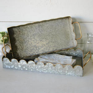 ชุบสังกะสีรอบโลหะให้บริการถาดสำหรับบ้านสำนักงานพรรคจัดงานแต่งงานสปาที่ให้บริการ - Product Image 4