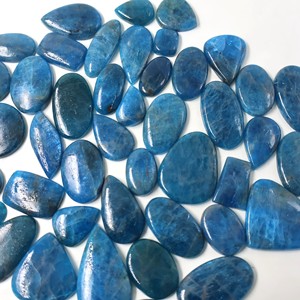Apatite bleue naturelle, pierres précieuses ovales facettées, pierres précieuses en vrac en gros pour la fabrication de bijoux - Product Image 4