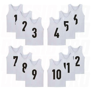 <b>Soccer</b> Pinnies Custom Team Name Unisex Adult Quick Drying Sports Vest Training Bib Breathable Lightweight Mesh Practice Jersey - Product Image 1