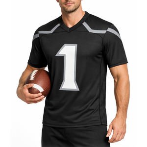 Camiseta de Fútbol Americano Personalizada, Transpirable, de Malla, Sublimada, Uniforme de Equipo, Poliéster, para Entrenamiento Deportivo - Product Image 1