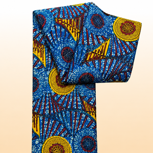 Tissu africain imprimé en wax, tissu en coton, tissu Ankara, tissu imprimé sur mesure pour robes, vêtements, confection, vente en gros, export, fournisseur, acheteur - Product Image 1
