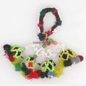 Pulseras Gitanas Antiguas Auténticas, Pulsera Bohemia Banjara Kutch, Brazalete Tribal Banjara Auténtico, Tobillera con Borlas para Danza del Vientre - Product Image 1