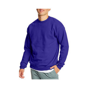 Sweat-shirt personnalisable pour homme, couleur unie, en molleton épais, col rond, style streetwear - Product Image 1