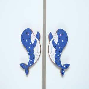 Poignée de meuble en bois d'acacia moderne faite à la main en forme de baleine, boutons de tiroir en bois naturel, poignées de porte de commode, poignées de placard pour enfants - Product Image 2