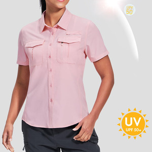 Chemises de pêche antidérapantes d'été pour femmes, coupe confortable, sans manches, respirantes, en tissu extensible - Product Image 3