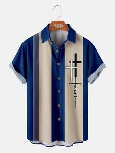 <b>Men's</b> Summer Printed <b>Beach</b> Hawaiian <b>Shirt</b> Single Breasted Casual Short Sleeve Breathable Resort Wear - Product Image 6