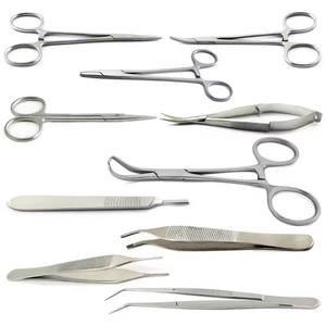 Kit de Cirugía Menor Veterinaria: Porta Agujas, Pinzas, Tijeras y Pinzas de Presión - Product Image 3